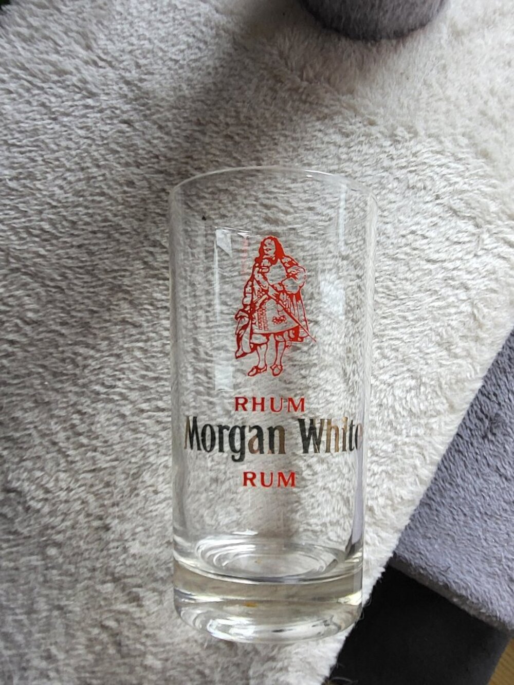 Captain Morgan white Rum Highball glass Vintage rare find SEE PICTURES GUC